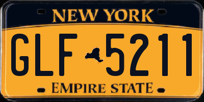 NY license plate GLF5211