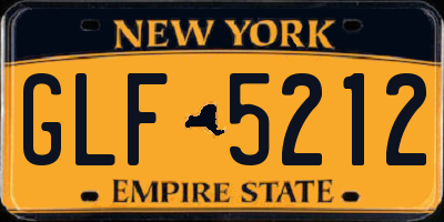 NY license plate GLF5212
