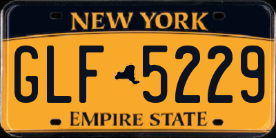NY license plate GLF5229