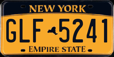 NY license plate GLF5241