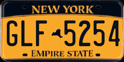 NY license plate GLF5254