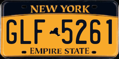 NY license plate GLF5261