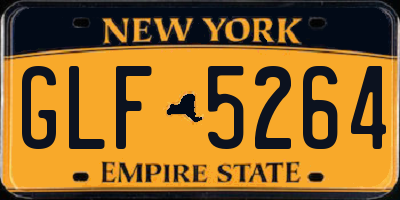 NY license plate GLF5264