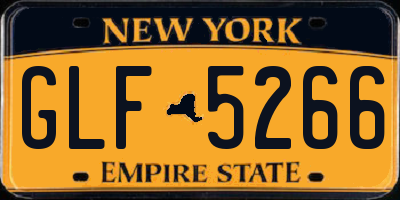 NY license plate GLF5266
