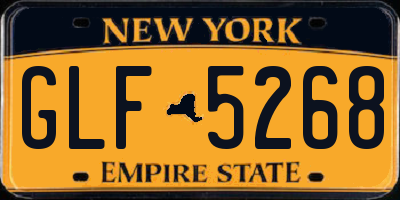 NY license plate GLF5268