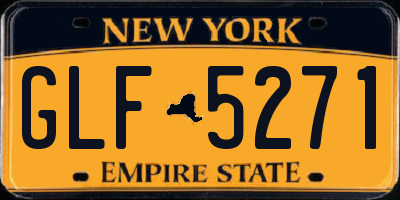 NY license plate GLF5271