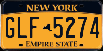 NY license plate GLF5274