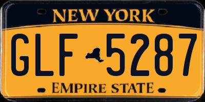 NY license plate GLF5287