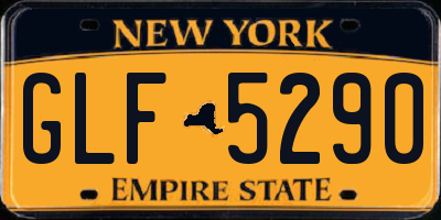 NY license plate GLF5290