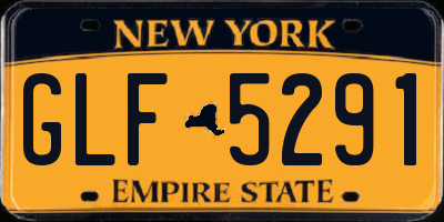 NY license plate GLF5291