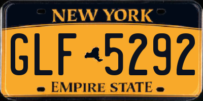 NY license plate GLF5292