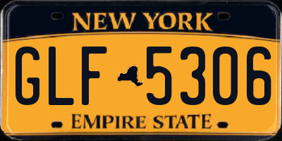 NY license plate GLF5306