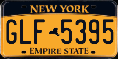 NY license plate GLF5395