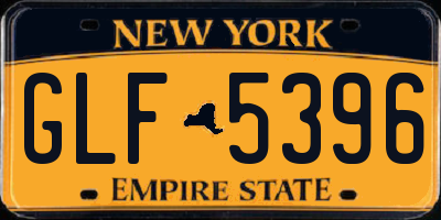NY license plate GLF5396