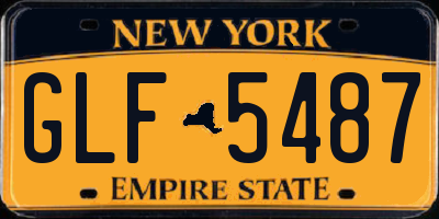 NY license plate GLF5487