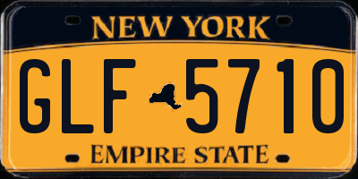 NY license plate GLF5710