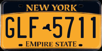 NY license plate GLF5711