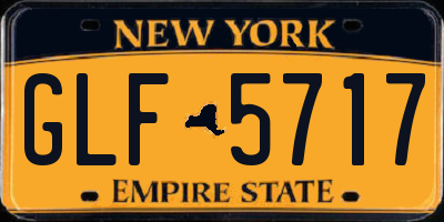 NY license plate GLF5717