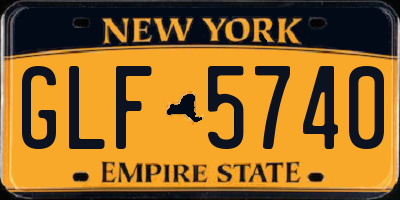 NY license plate GLF5740
