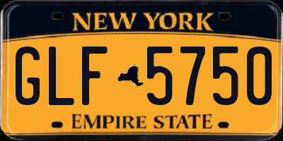 NY license plate GLF5750