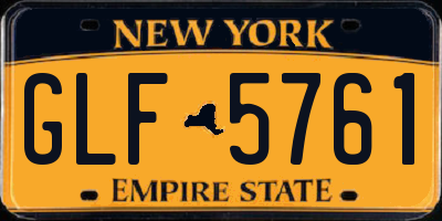 NY license plate GLF5761