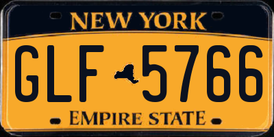 NY license plate GLF5766
