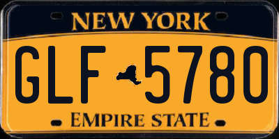 NY license plate GLF5780