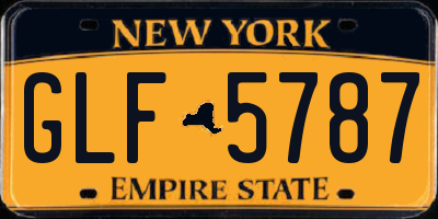 NY license plate GLF5787