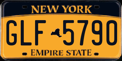NY license plate GLF5790