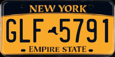 NY license plate GLF5791