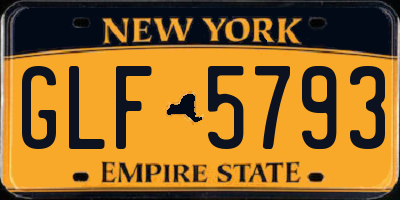 NY license plate GLF5793