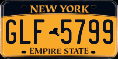 NY license plate GLF5799