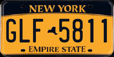 NY license plate GLF5811