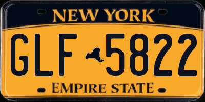 NY license plate GLF5822
