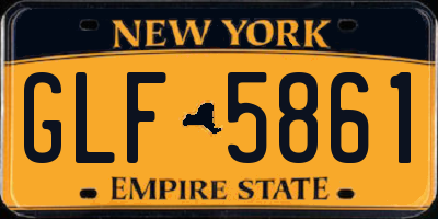 NY license plate GLF5861