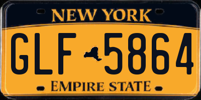 NY license plate GLF5864