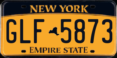 NY license plate GLF5873