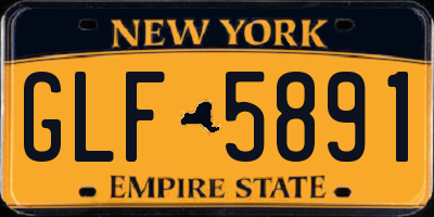 NY license plate GLF5891
