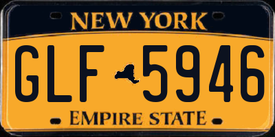 NY license plate GLF5946