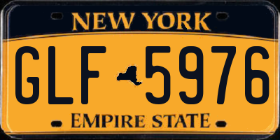 NY license plate GLF5976