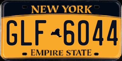 NY license plate GLF6044