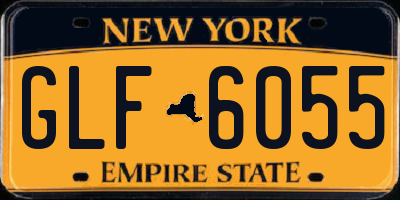 NY license plate GLF6055