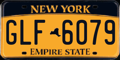 NY license plate GLF6079
