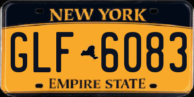 NY license plate GLF6083