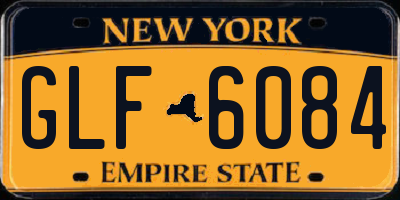 NY license plate GLF6084