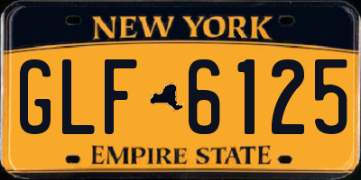 NY license plate GLF6125