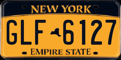 NY license plate GLF6127