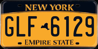 NY license plate GLF6129