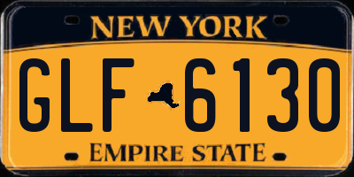 NY license plate GLF6130