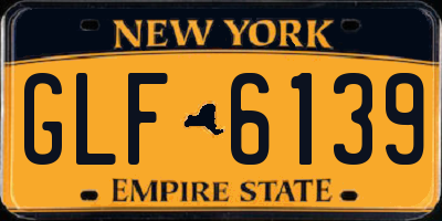 NY license plate GLF6139